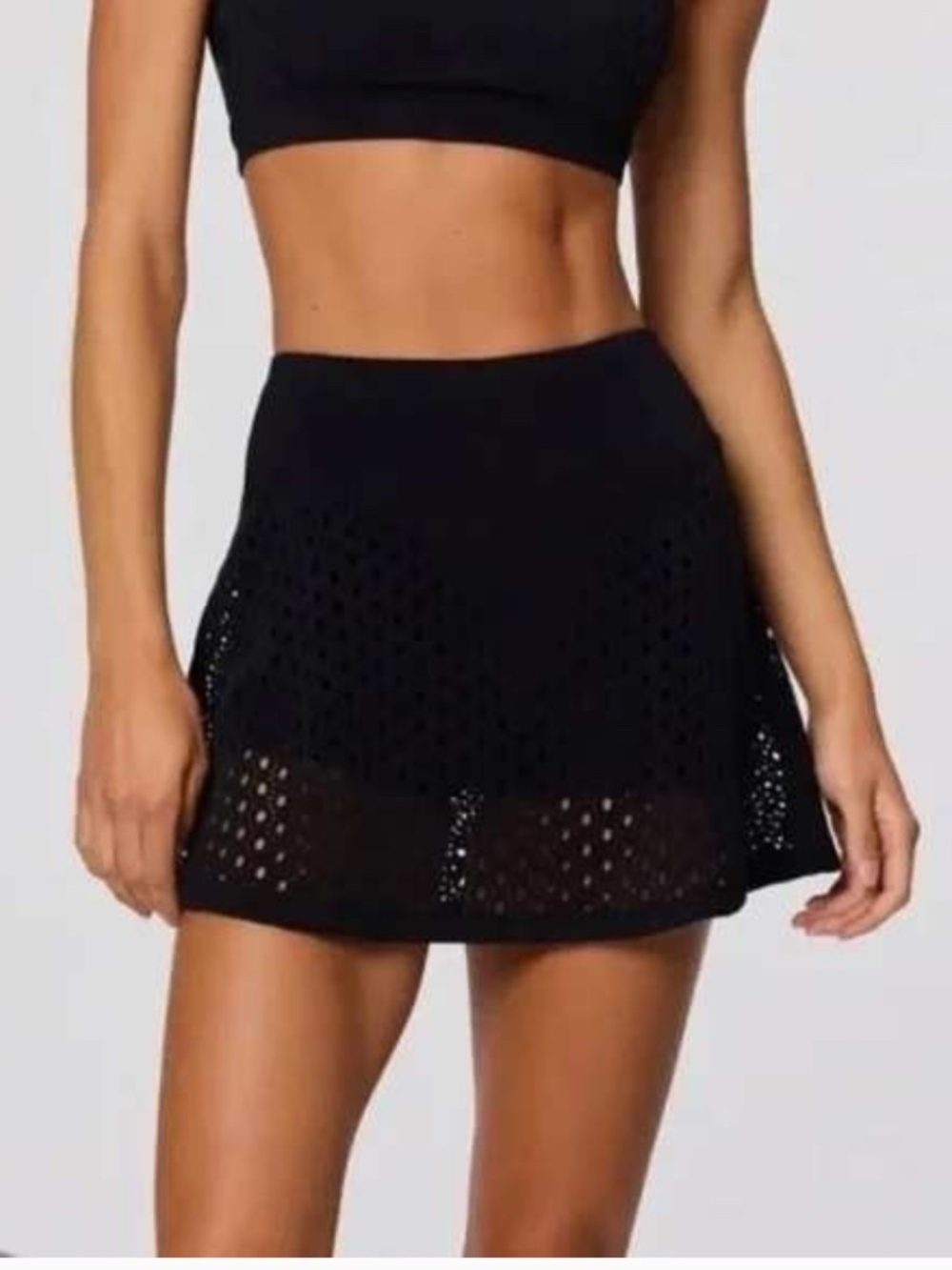 NWOT  GIGI C Kyra Tennis Skirt Skort Black XS